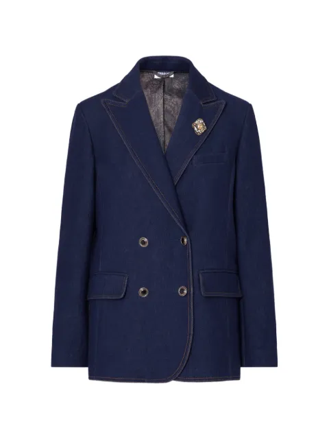 LIU JO double-breasted denim blazer Blue UF6079D0368