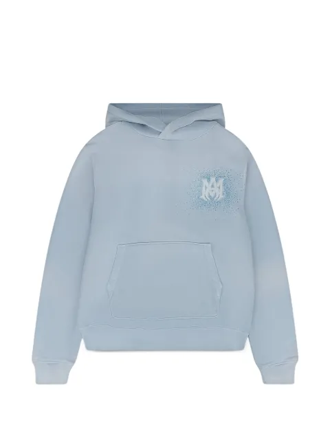 AMIRI Crystal Burst patch-pocket hoodie Blue AMJYHD1048