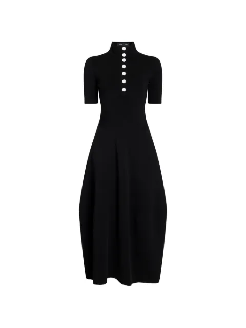 Proenza Schouler Mathilde dress in compact stretch viscose Black R2647412KY439