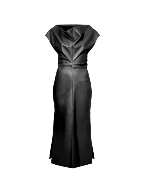 Proenza Schouler Rosa dress in smooth leather Black R2643031LR298