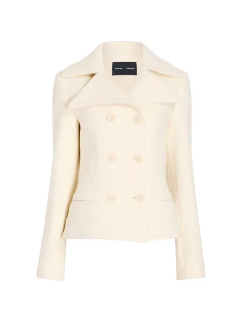 Proenza Schouler Romane jacket in compact melton wool Neutrals R2642000AW173L
