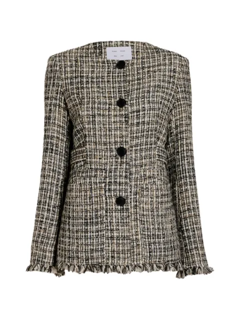 Proenza Schouler White Label Aurelia tweed jacket Black WL2642195AY226