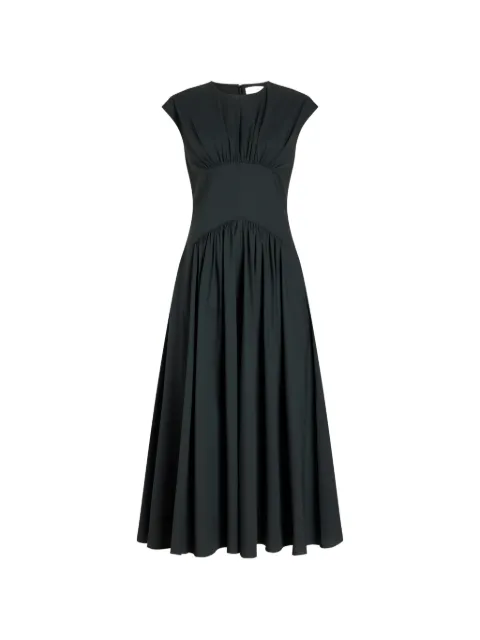 Proenza Schouler White Label Nyssa gathered-waist midi dress Green WL2643663SC127