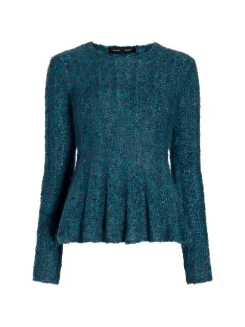 Proenza Schouler Joelle top in looped mohair Blue R2647407KW214