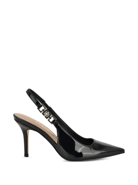 GUESS USA Nassha patent-leather slingback pumps Black GWNASSHA2