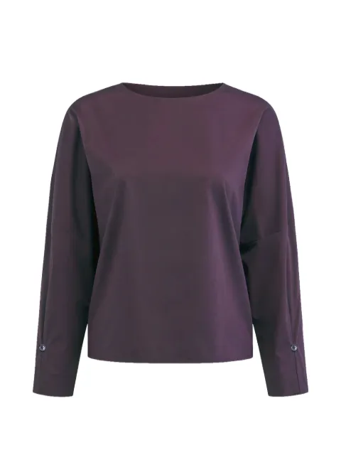 Liviana Conti button-cuff long-sleeve top Red F5WI09