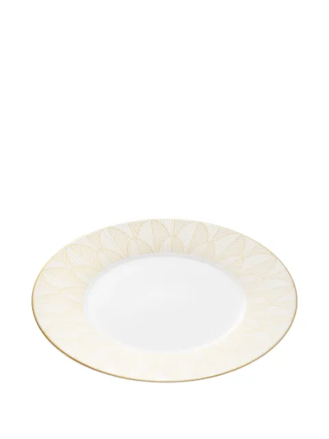 Christofle Malmaison Impériale geometric-pattern dinner plate White B07688115