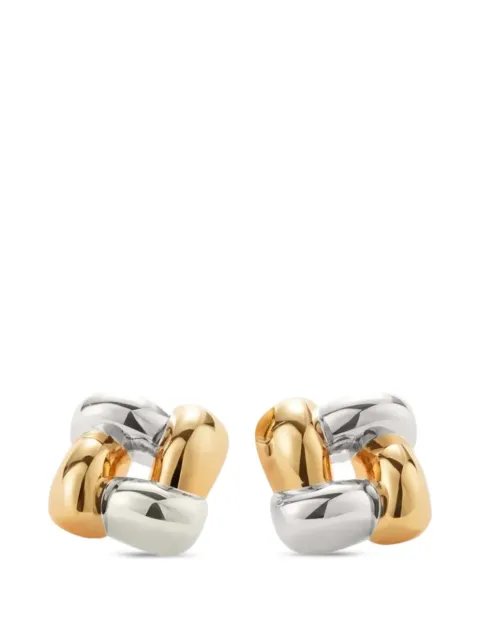 Jenny Bird woven square earrings Gold JB3483TTW