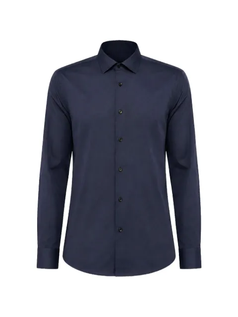 Xacus long-sleeve button-up shirt Blue 558ML16125316