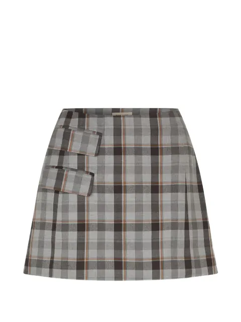 Baum Und Pferdgarten Shanie checked mini skirt Grey 24640