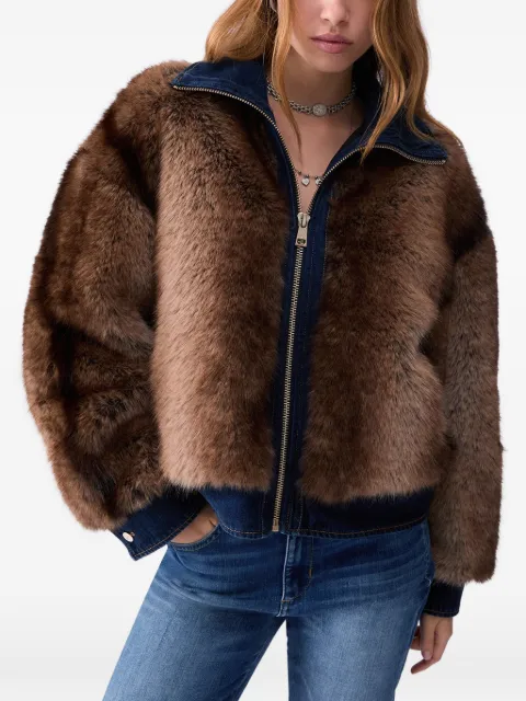 LIU JO faux-fur jacket Neutrals UF6153E1158