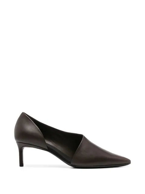 Co pointed-toe d'Orsay pumps Brown 0535MTBCHC204