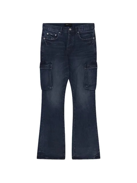 Purple Brand belt-loop pocket cargo jeans Blue P004CFGS424