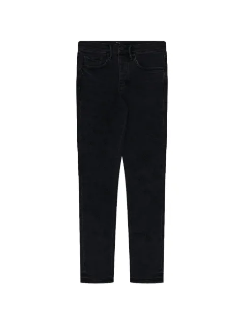 Purple Brand beaded-embroidery jeans Black P005BDER425