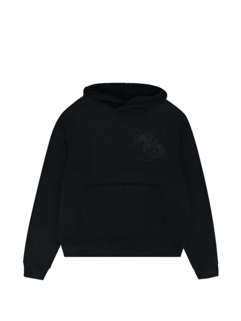 AMIRI Crystal Burst MA pouch-pocket hoodie Black AMJYHD1048