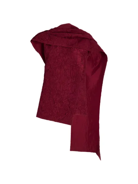 Proenza Schouler Lina top in crushed silk Red R2644005BS186PL