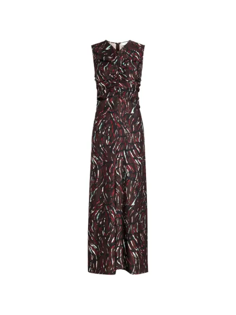 Proenza Schouler White Label Clem printed ruched maxi dress Brown WL2643704BY368