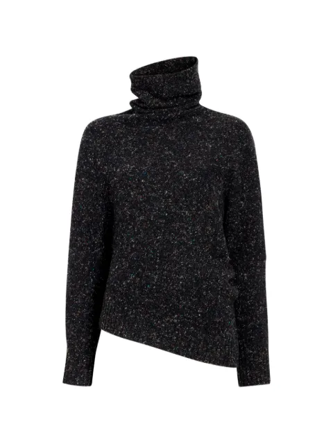 Proenza Schouler Abie sweater in Donegal knit Black R2647425KW213