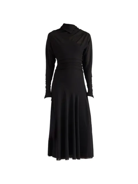 Proenza Schouler Golda dress in textured sheer jersey Black R2643025JY108S