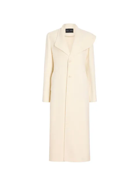 Proenza Schouler Alix coat in compact melton wool Neutrals R2641001AW173L