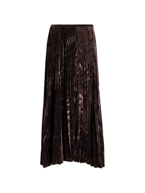 Proenza Schouler White Label Daphne textured midi skirt Brown WL2645276BY385