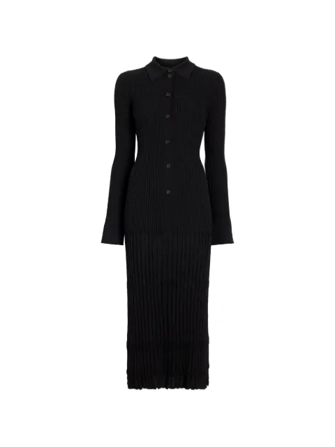 Proenza Schouler Rosario dress in textured merino wool Black R2647411KW215