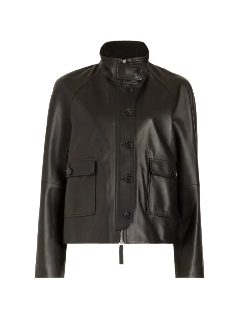 Proenza Schouler White Label Gio leather jacket Brown WL2641138LR222