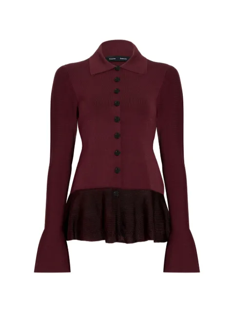 Proenza Schouler Martina jacket in compact stretch viscose Red R2647420KY439