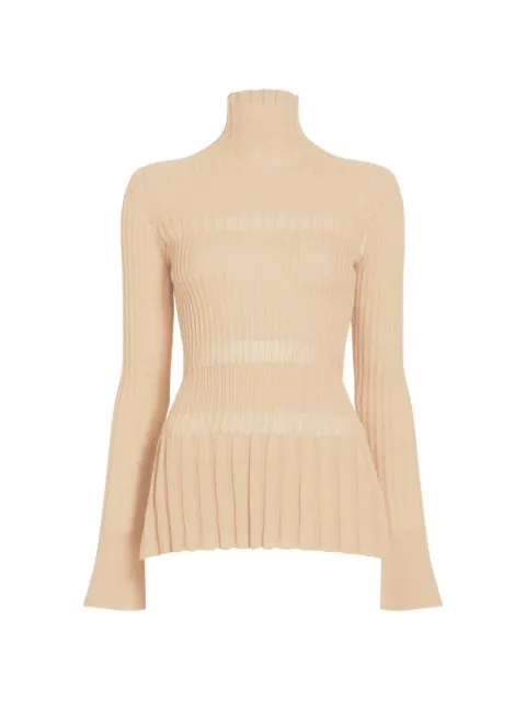 Proenza Schouler Rosario top in textured merino wool Neutrals R2647410KW215