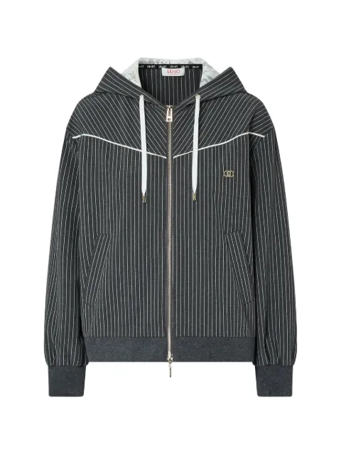 LIU JO hoodie with lace-detailing Grey TF6200T691A