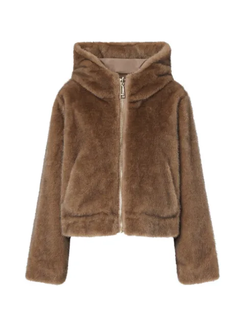 LIU JO reversible teddy jacket Brown TF6005E1135