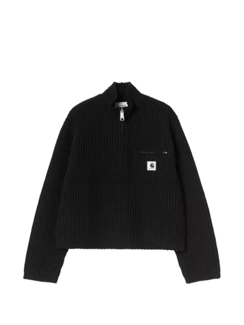 Carhartt WIP Detroit half-zip sweater Black I037036