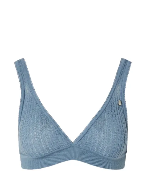 LIU JO pure wool knit top Blue CF6260MA77Q