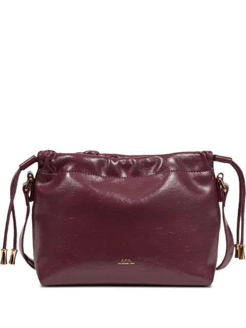 A.P.C. mini Ninon drawstring shoulder bag Red PUABRF61582