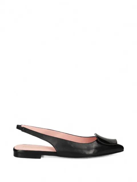 Pretty Ballerinas Yvette slingback ballet flats Black YVETTE