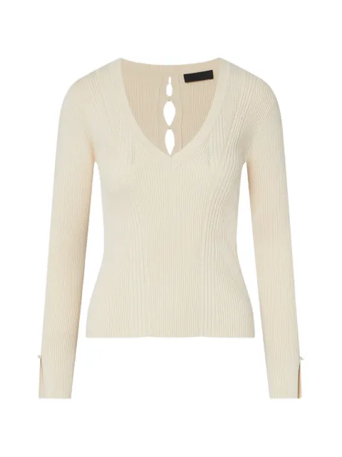 LIU JO V-neck jumper Neutrals CF6293MS99E