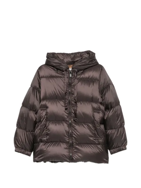 Max Mara The Cube hooded quilted coat Brown 2629486085600