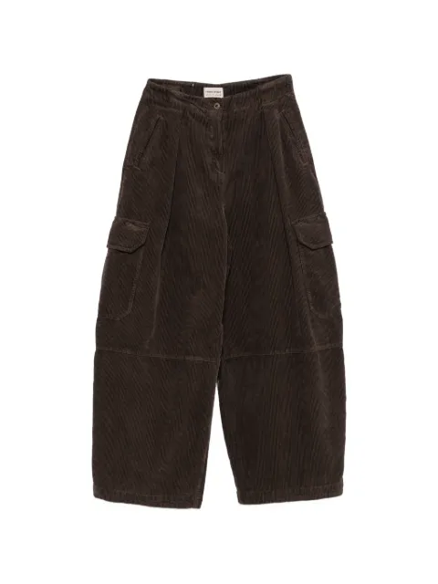 FRONT STREET 8 corduroy-effect cargo pants Brown 3823302