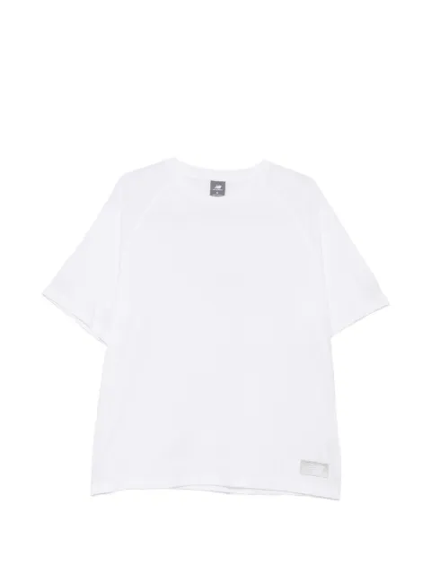 New Balance raglan-sleeve logo-print T-shirt White MT62F506WT
