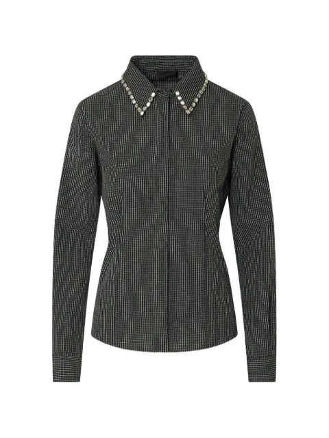 LIU JO shirt with jewel embroidery Green CF6277T796A