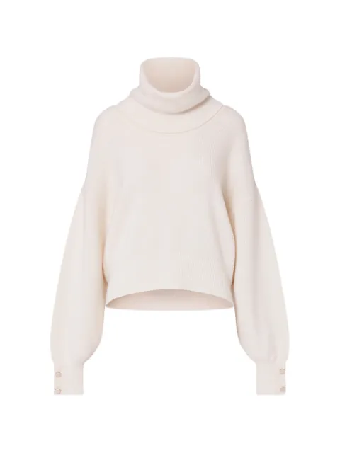 LIU JO turtleneck in pure wool White CF6250MS009