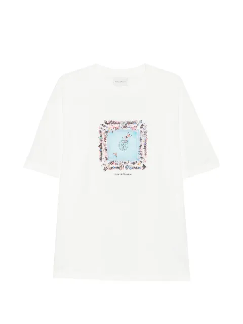 Drôle De Monsieur graphic-print T-shirt White MTS343CO002