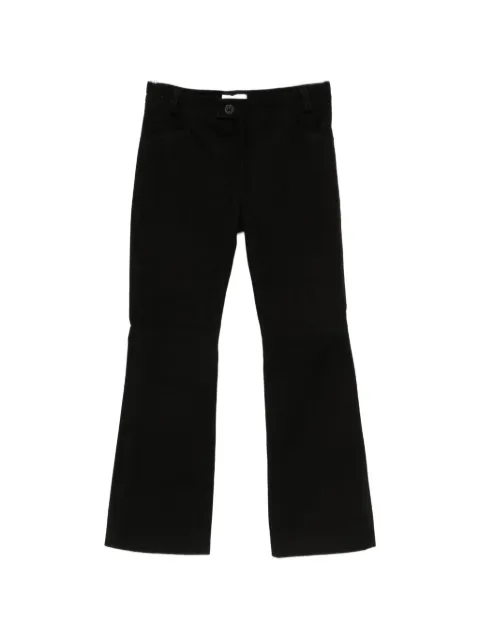 Ernest W. Baker suede flared trousers Black PT14LMU01