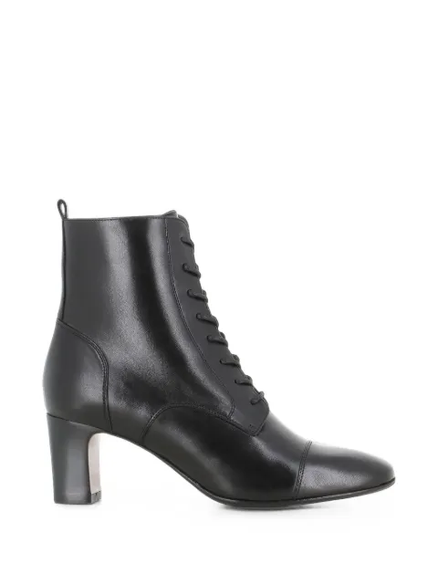Tassinari Taxi Drivers lace-up leather ankle boots Black M440