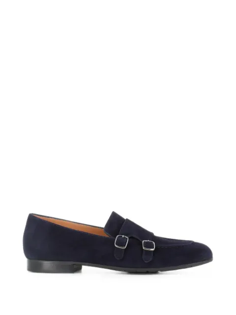 Tassinari Taxi Drivers double-strap suede loafers Blue W230110