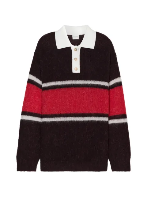 Closed rugby-stripe polo sweater Brown C9692697TST