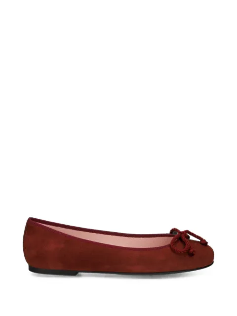 Pretty Ballerinas Rosario suede ballet flats Red ROSARIO