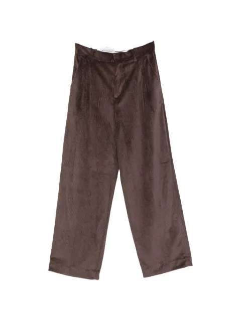 White Sand corduroy wide-leg trousers Brown 26WSD0331781