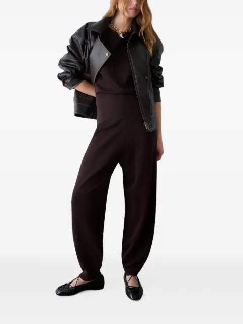 LIU JO long knitted jumpsuit Brown CF6097MS55N