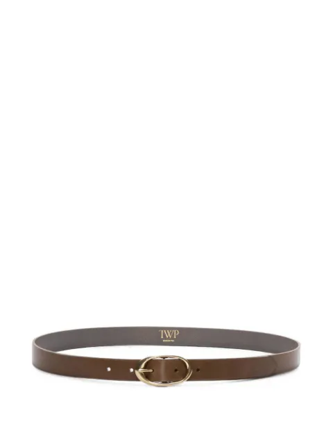 TWP Narrow buckle belt Brown 00025L047
